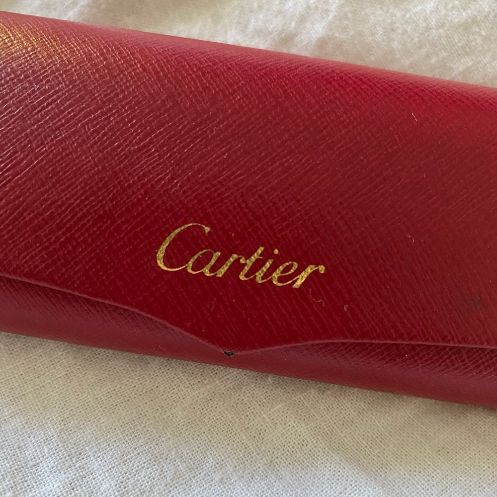 Authentic Cartier Eyeglass Res Hard Case